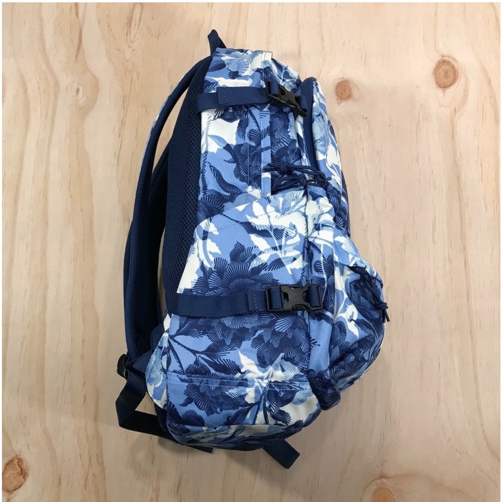 Converse Straight Edge Backpack Blue Floral Peony Print Laptop Bag 10007783 - Picture 3 of 8